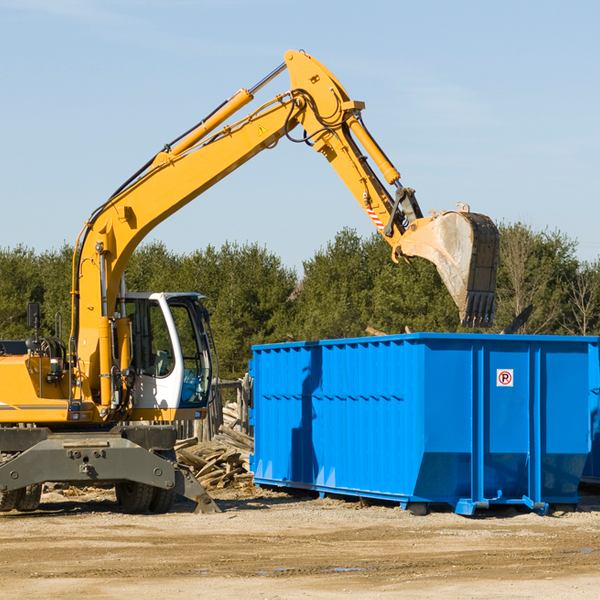 can i rent a residential dumpster for a construction project in Greenville West Virginia